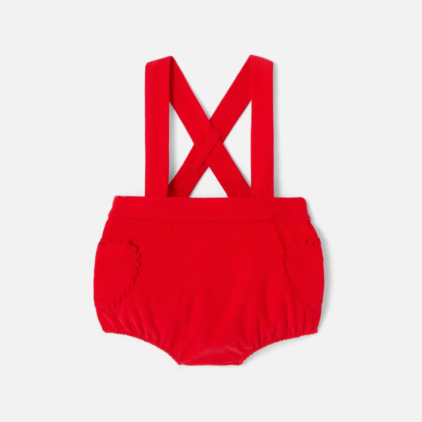 Jacadi Bloomer bébé fille en velours léger - rouge