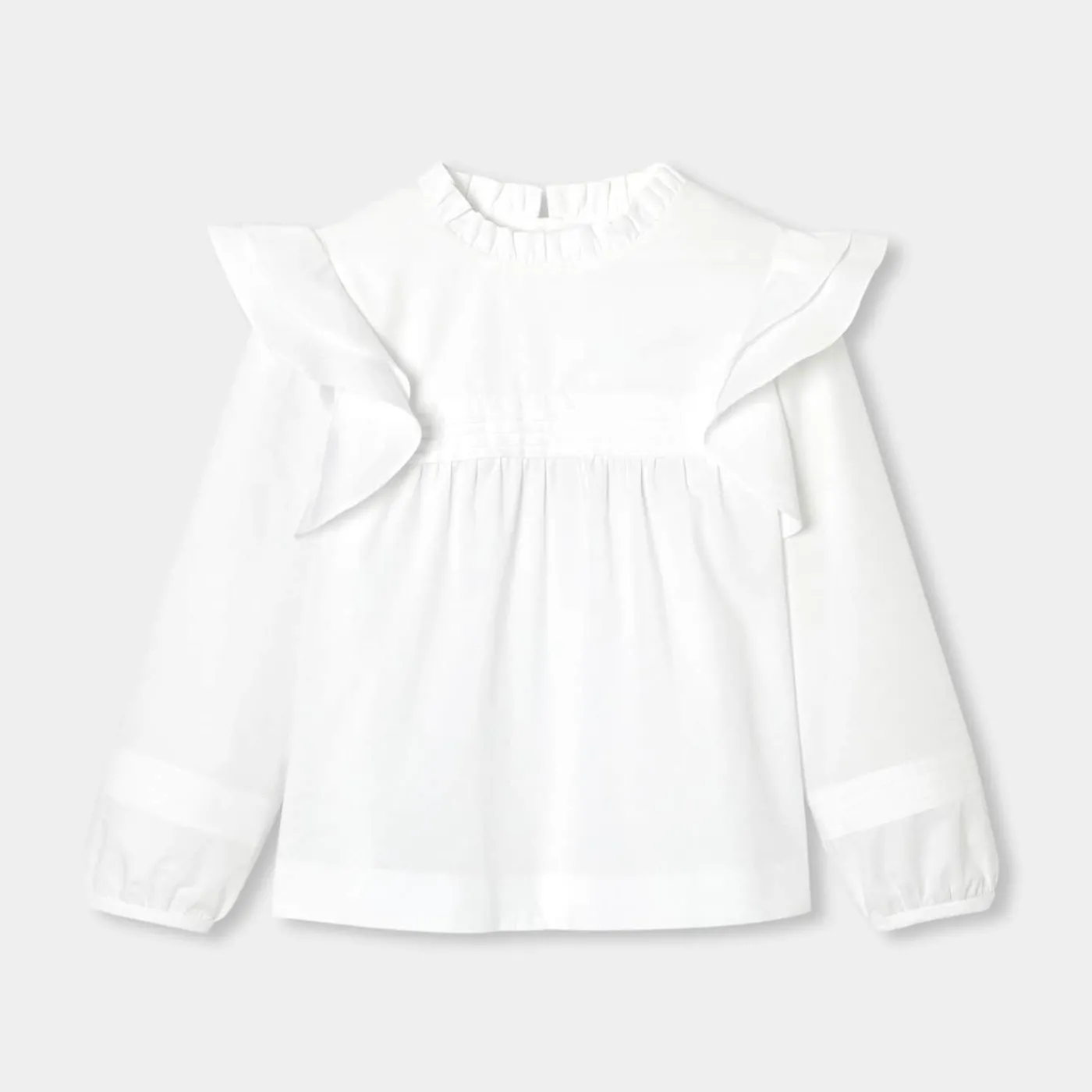 Enfant Jacadi Blouse enfant fille en popeline - blanc