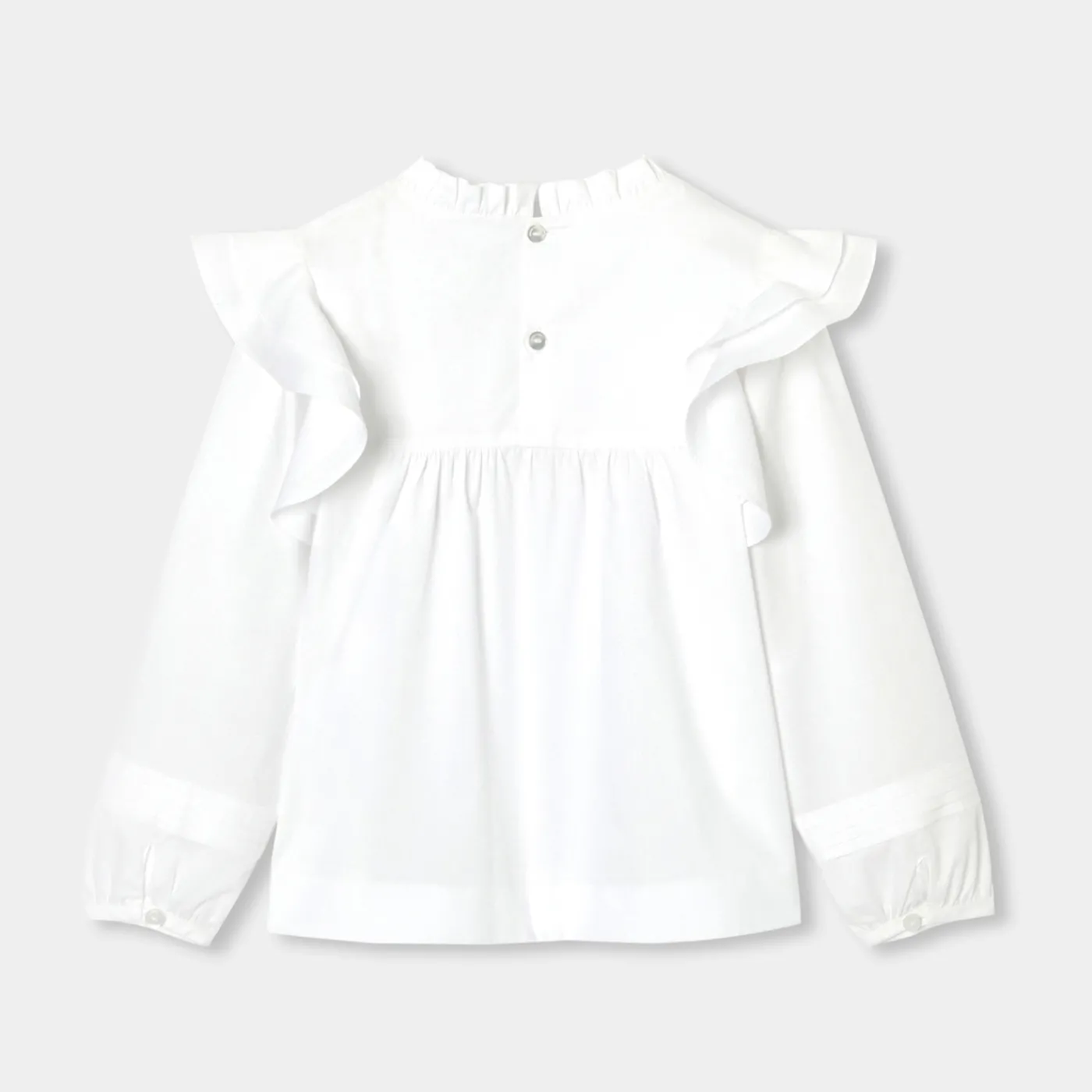 Enfant Jacadi Blouse enfant fille en popeline - blanc