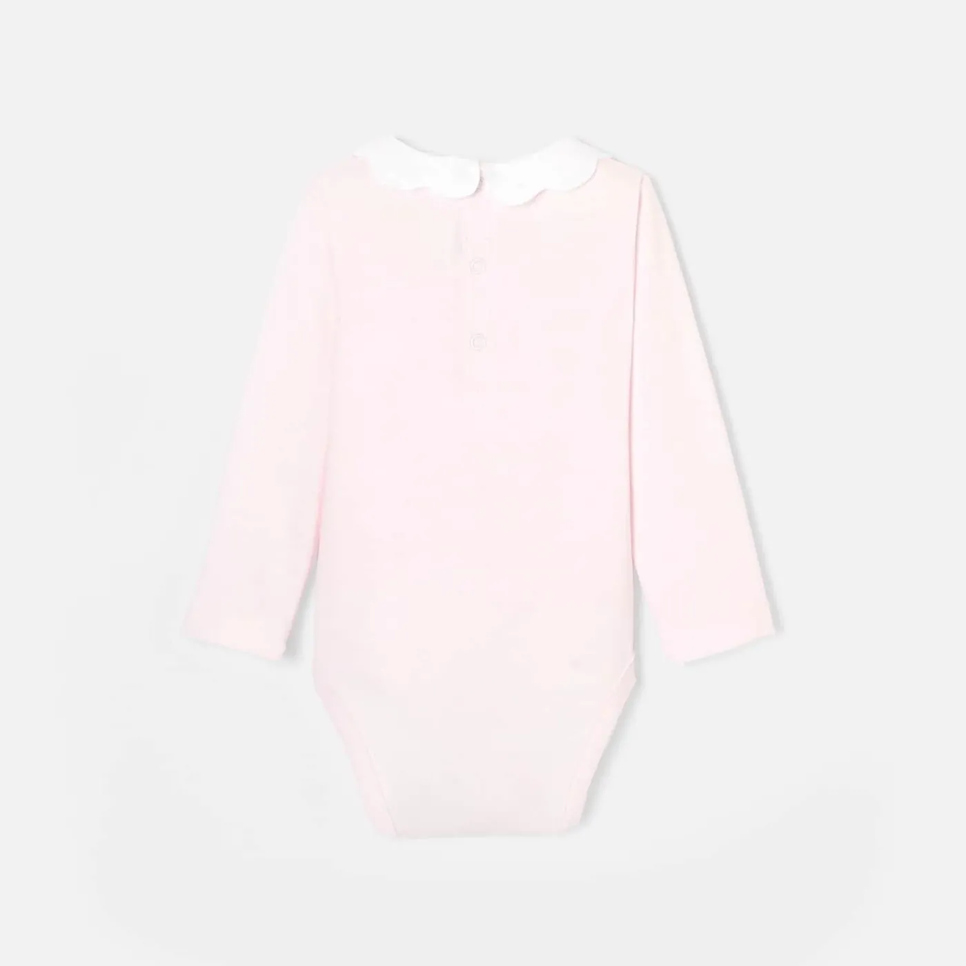 Jacadi Body bébé fille à col festonné - rose poudre