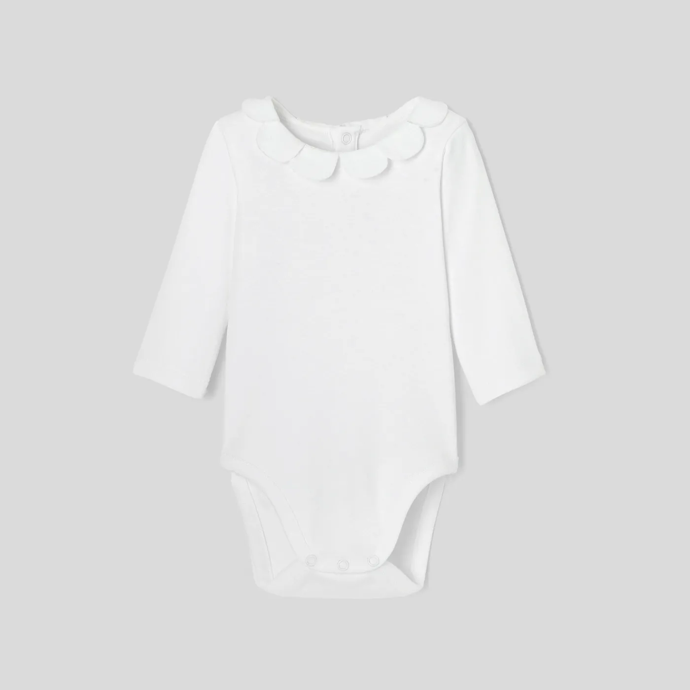 Jacadi Body bébé fille à col pétales - blanc