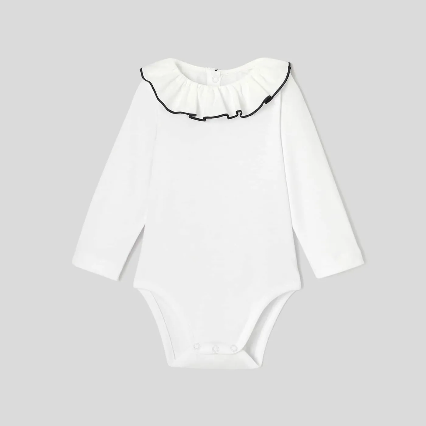 Jacadi Body bébé fille à collerette - blanc