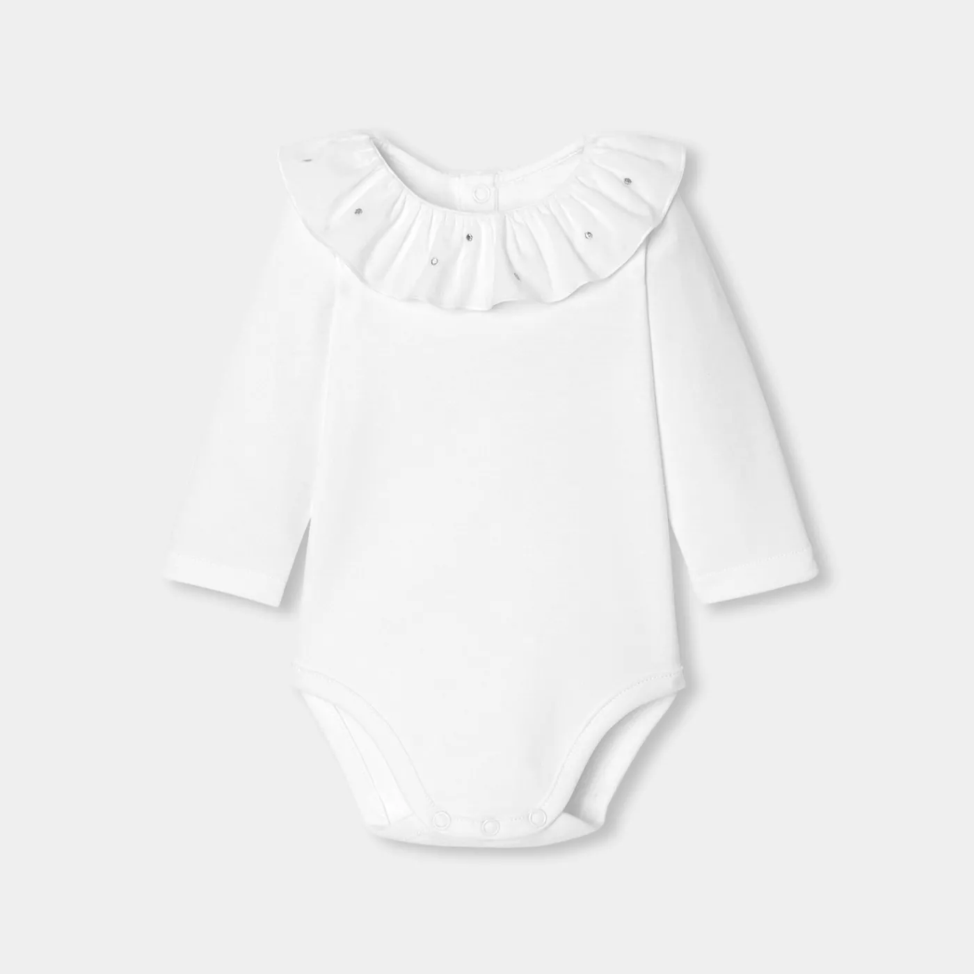 Jacadi Body bébé fille manches longues - blanc