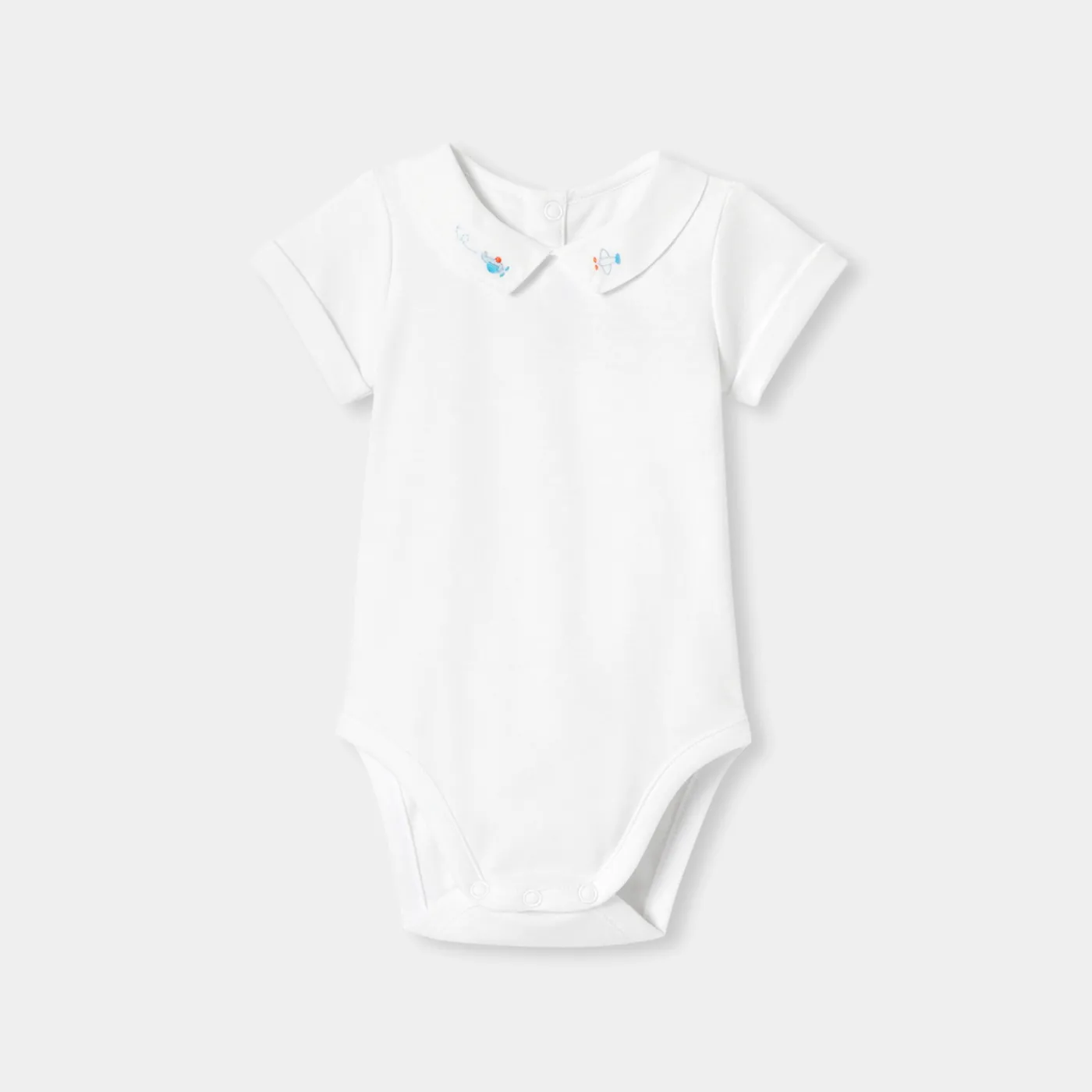 Jacadi Body bébé garçon en interlock - blanc