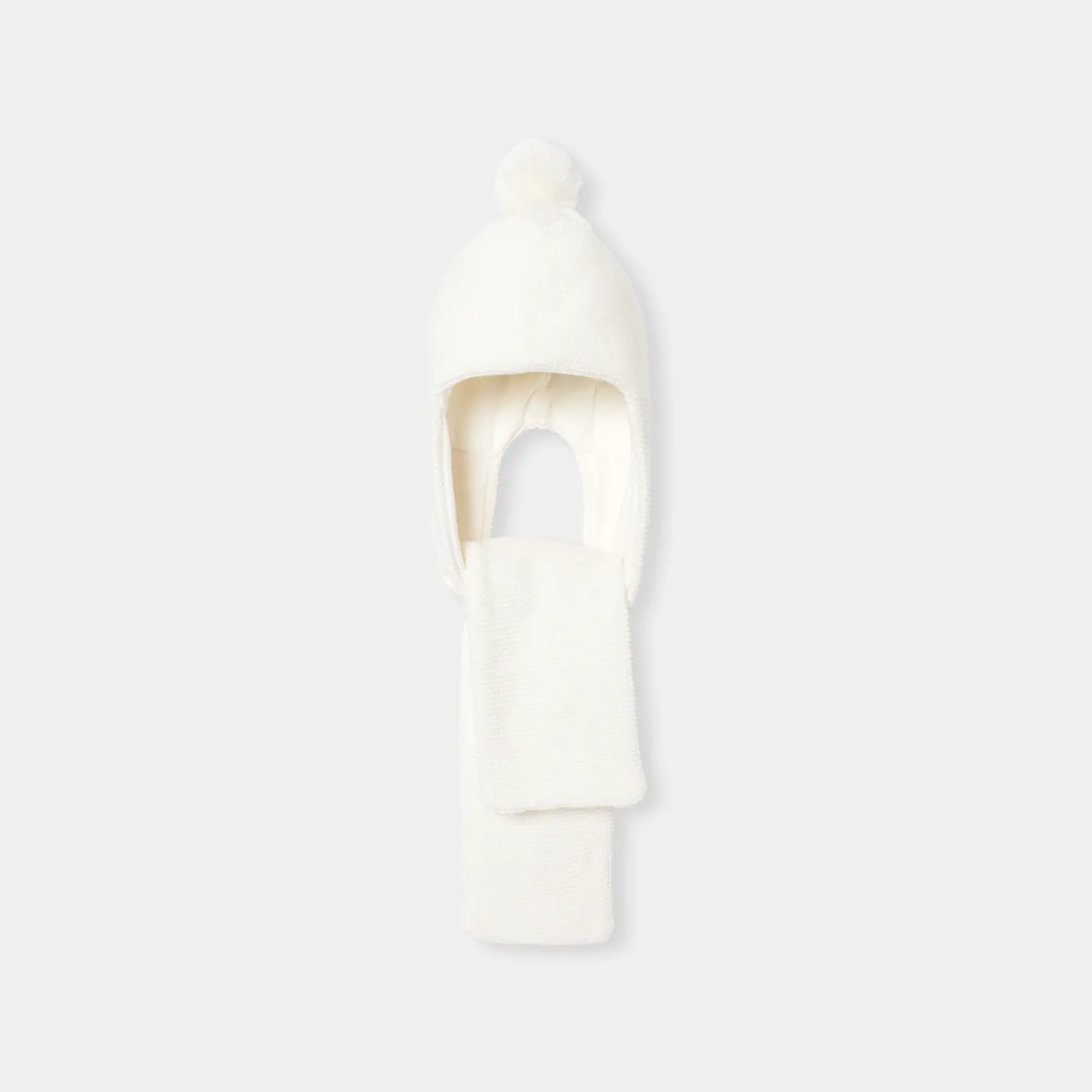 Jacadi Bonnet écharpe bébé fille - blanc doux