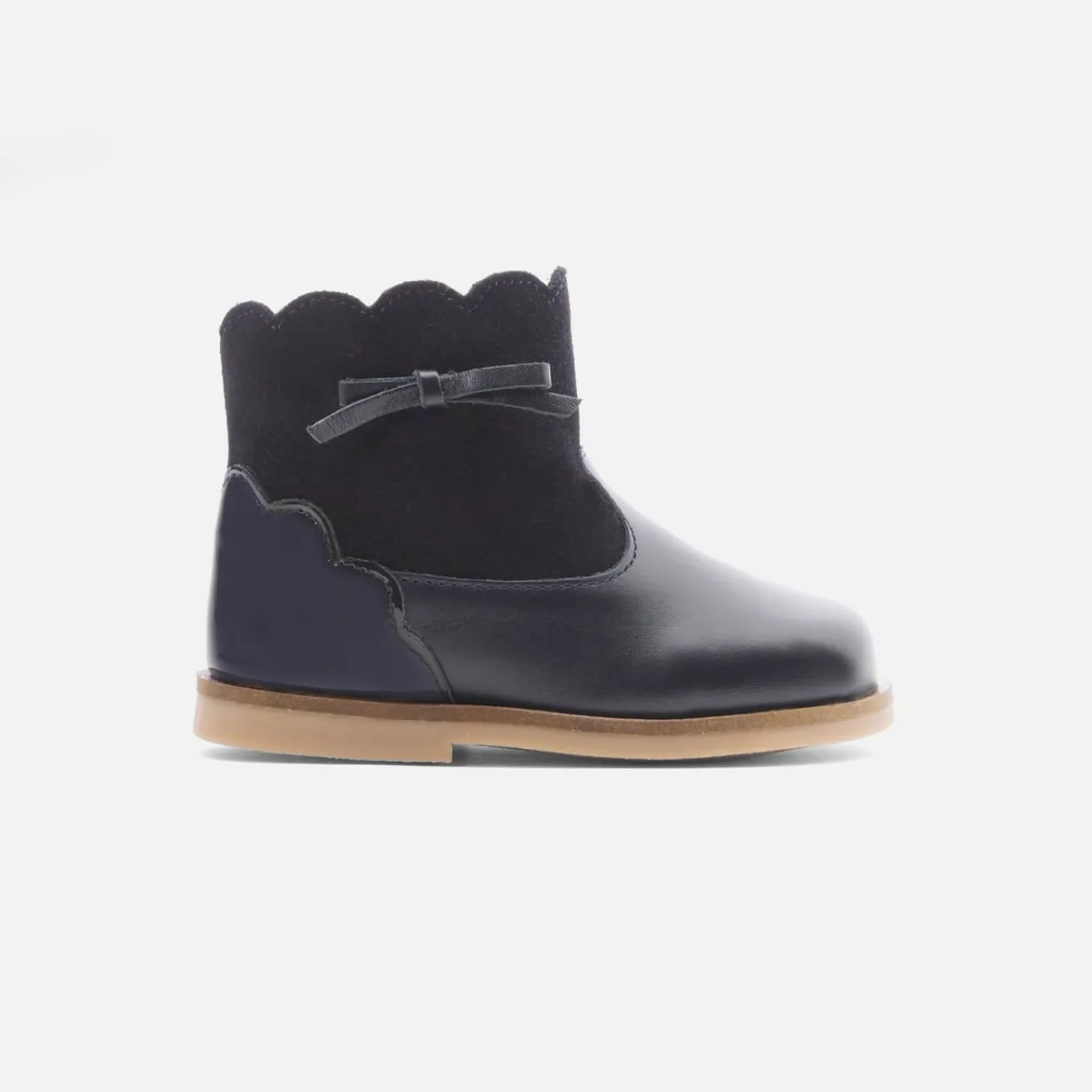 Jacadi Bottines bébé fille en cuir - marine