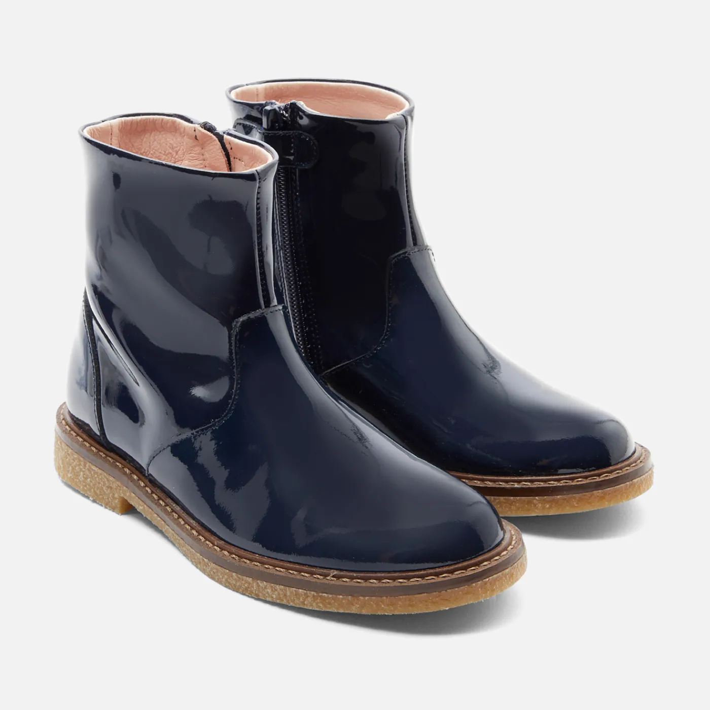 Enfant Jacadi Bottines enfant fille en vernis synthé - marine