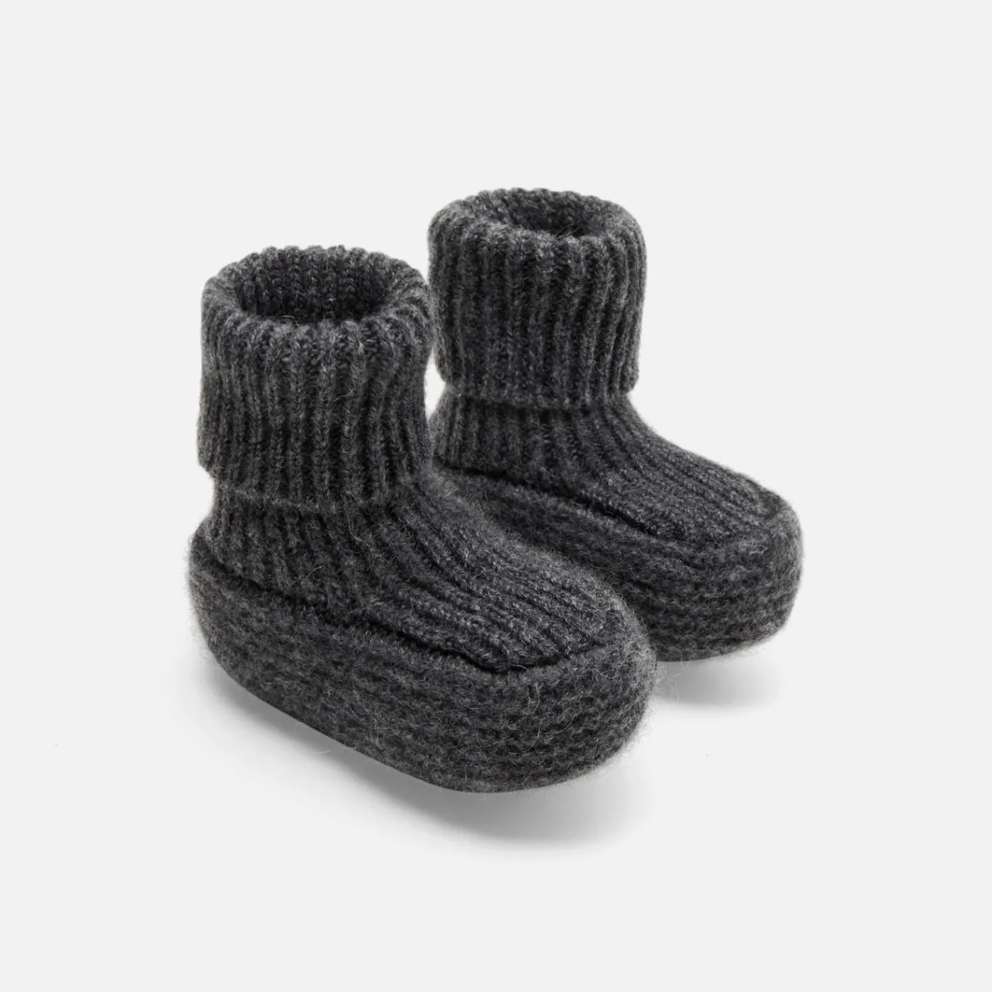 Jacadi Bottons bébé en cachemire - gris anthracite