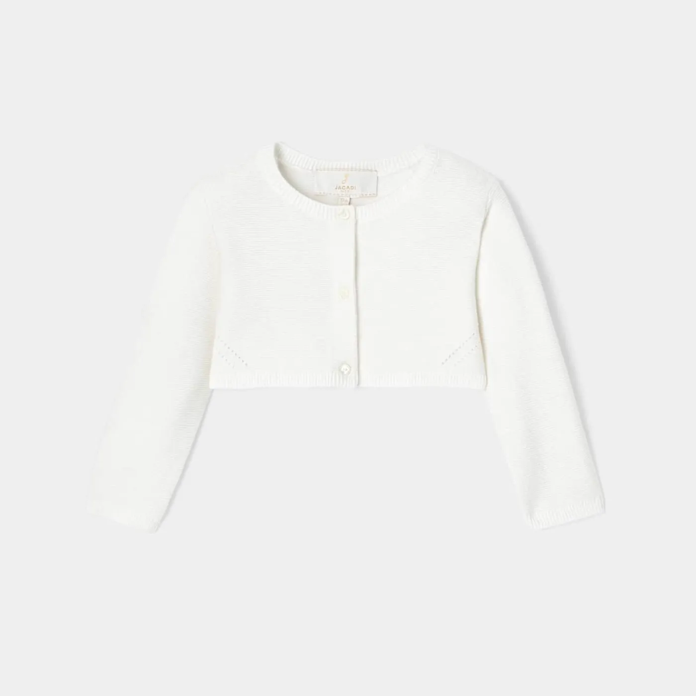 Jacadi Cardigan bébé fille cérémonie - blanc