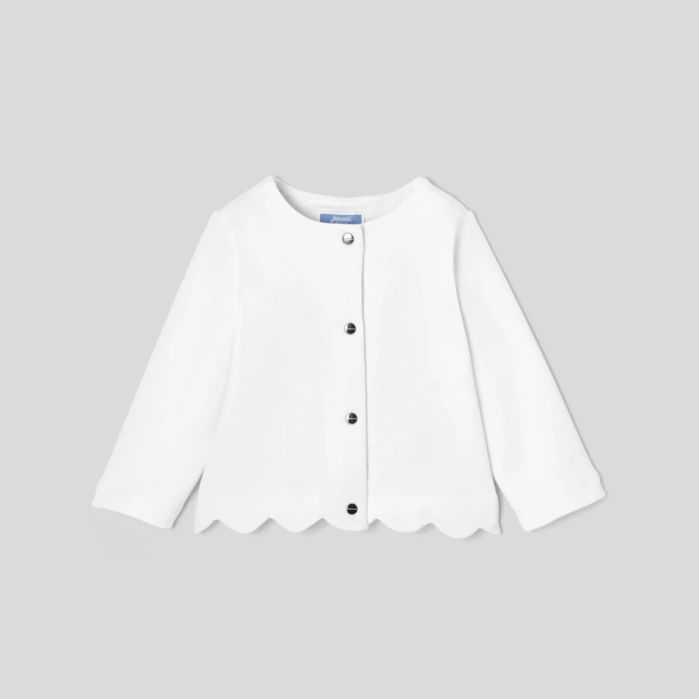 Jacadi Cardigan bébé fille en molleton - blanc