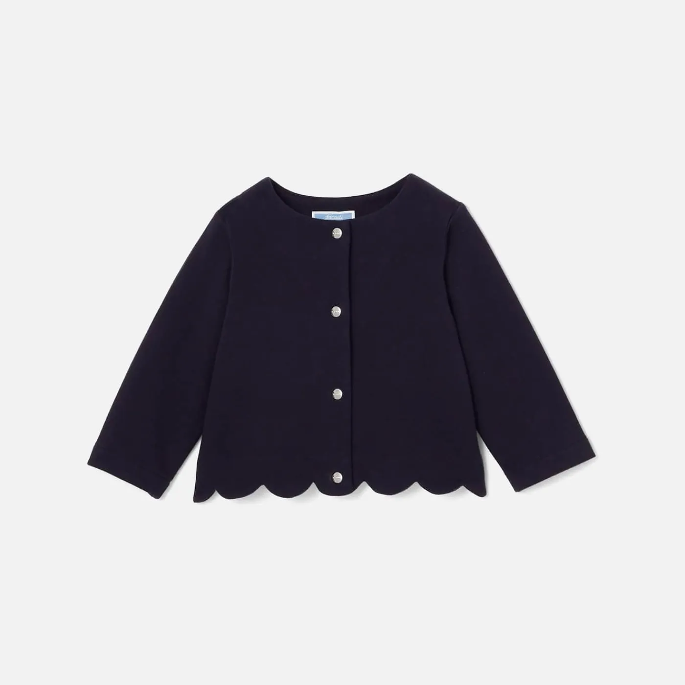 Jacadi Cardigan bébé fille en molleton - marine