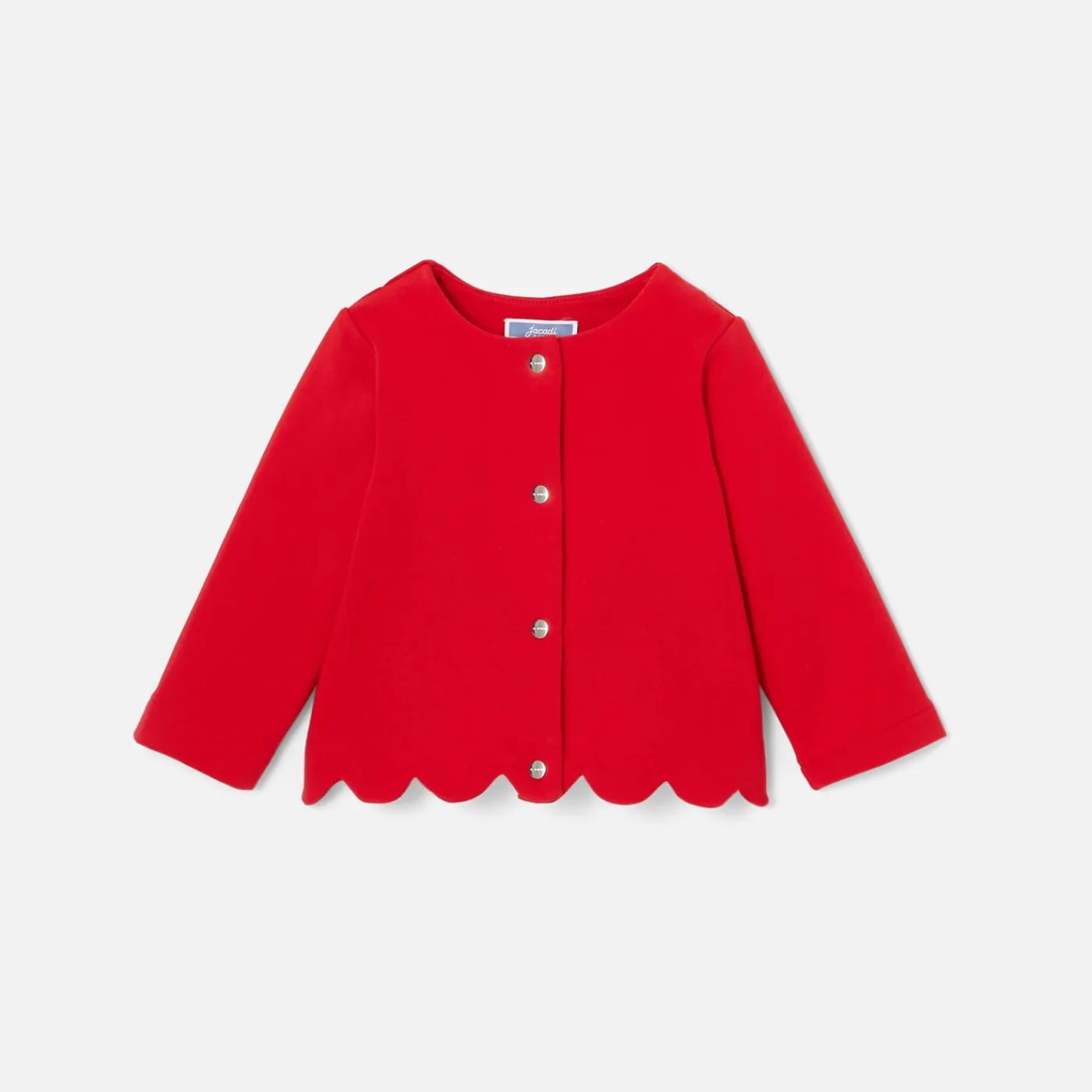 Jacadi Cardigan bébé fille en molleton - rouge