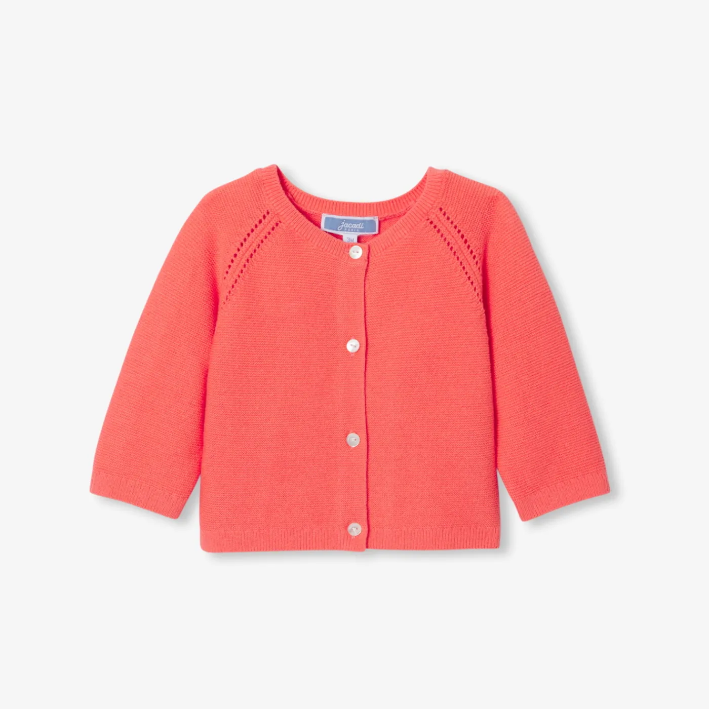 Jacadi Cardigan bébé fille en point mousse