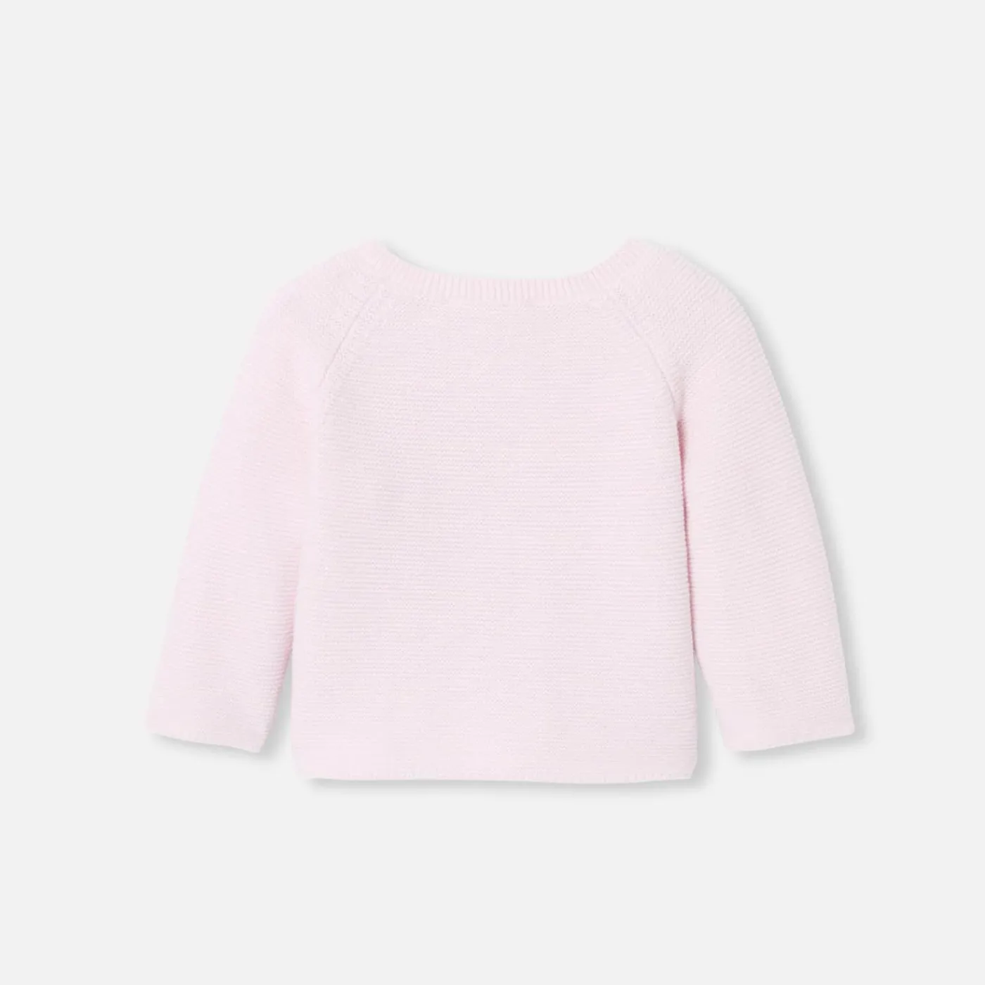 Jacadi Cardigan bébé fille laine et coton - rose pale