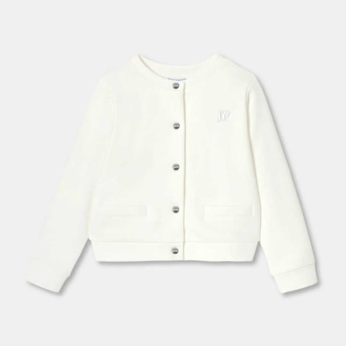 Enfant Jacadi Cardigan en molleton enfant fille - blanc doux