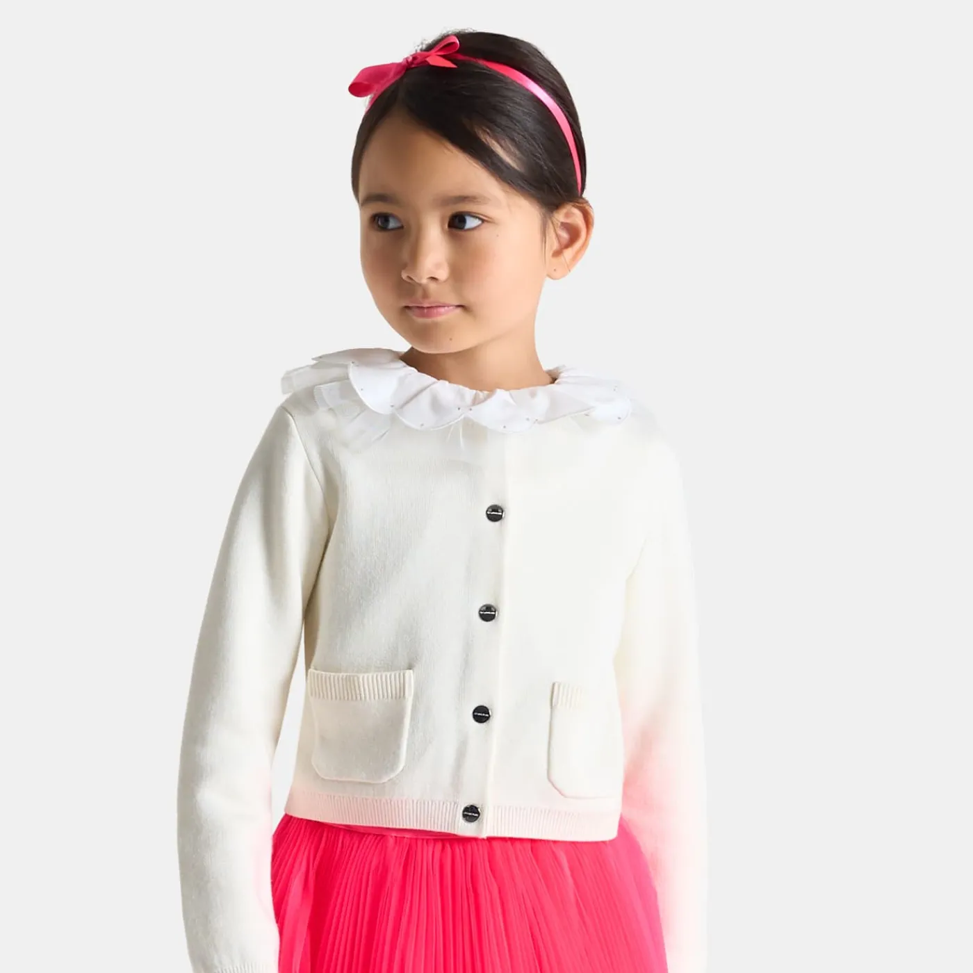 Enfant Jacadi Cardigan enfant fille - blanc doux