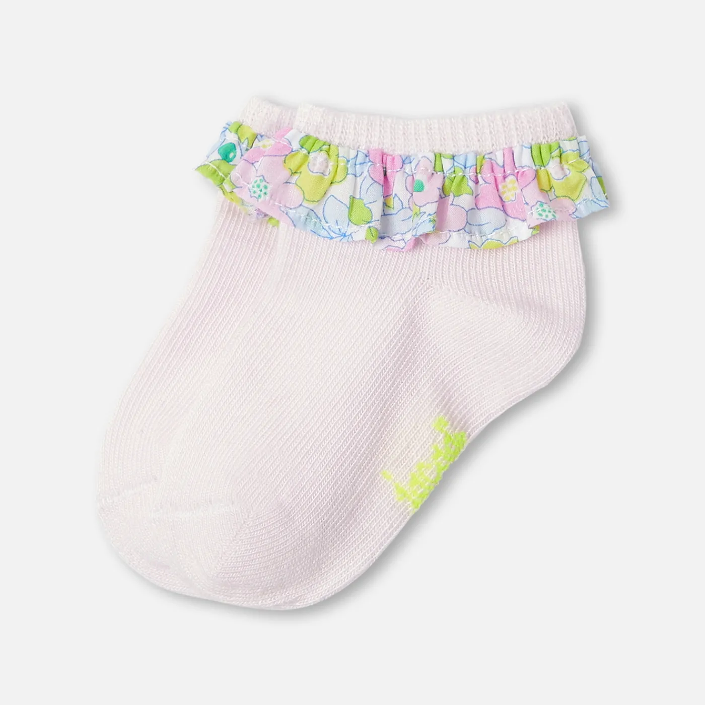 Jacadi Chaussettes bébé fille à volants - rose pale