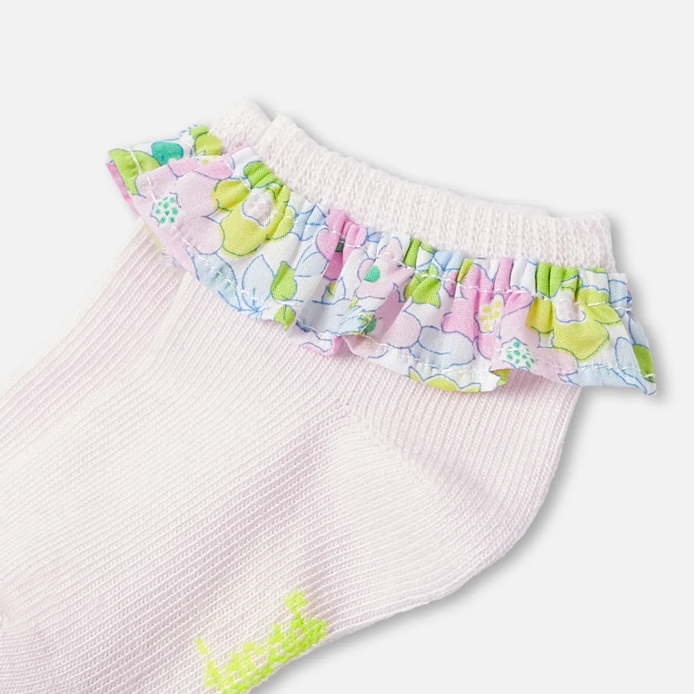 Jacadi Chaussettes bébé fille à volants - rose pale