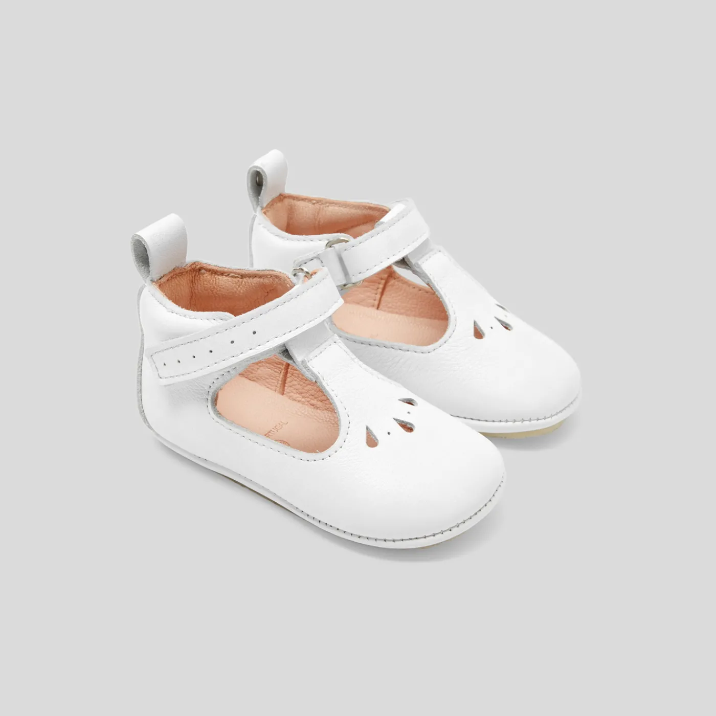 Jacadi Chaussons souples salomés bébé fille - blanc