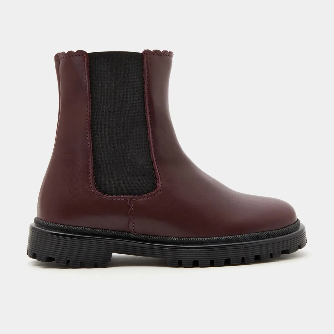 Enfant Jacadi Chelsea boots enfant fille en cuir lisse -