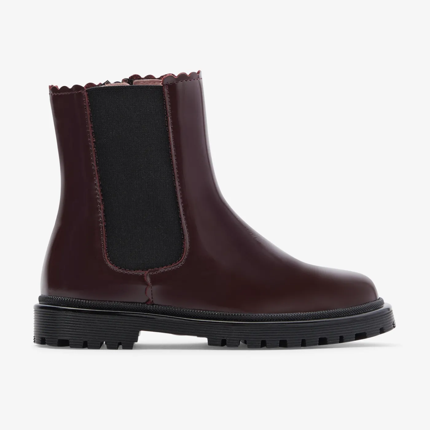 Enfant Jacadi Chelsea boots enfant fille en cuir lisse -