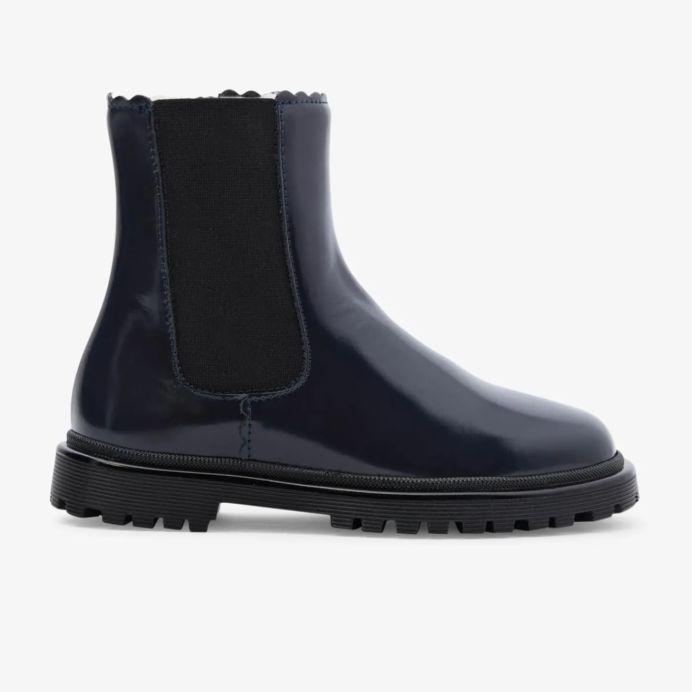 Enfant Jacadi Chelsea boots fourrées enfant fille - marine