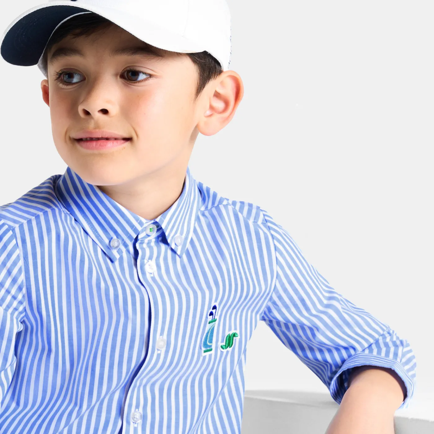 Enfant Jacadi Chemise enfant garçon en popeline rayée -