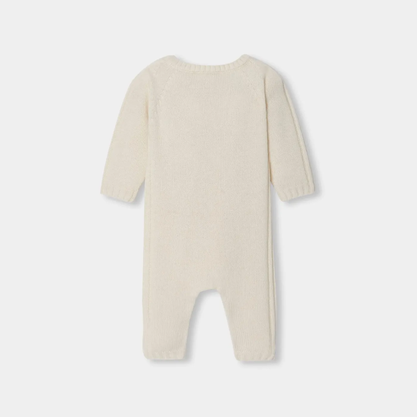 Jacadi Combinaison bébé en cachemire - blanc doux