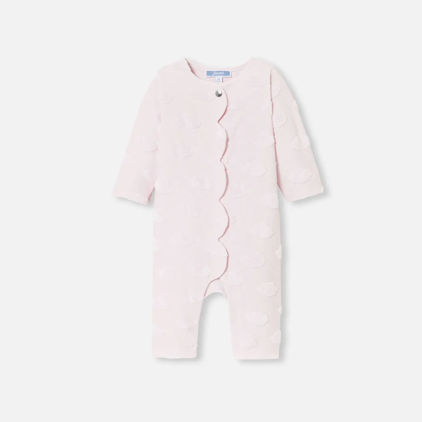 Jacadi Combinaison bébé fille motif nuage - rose pale