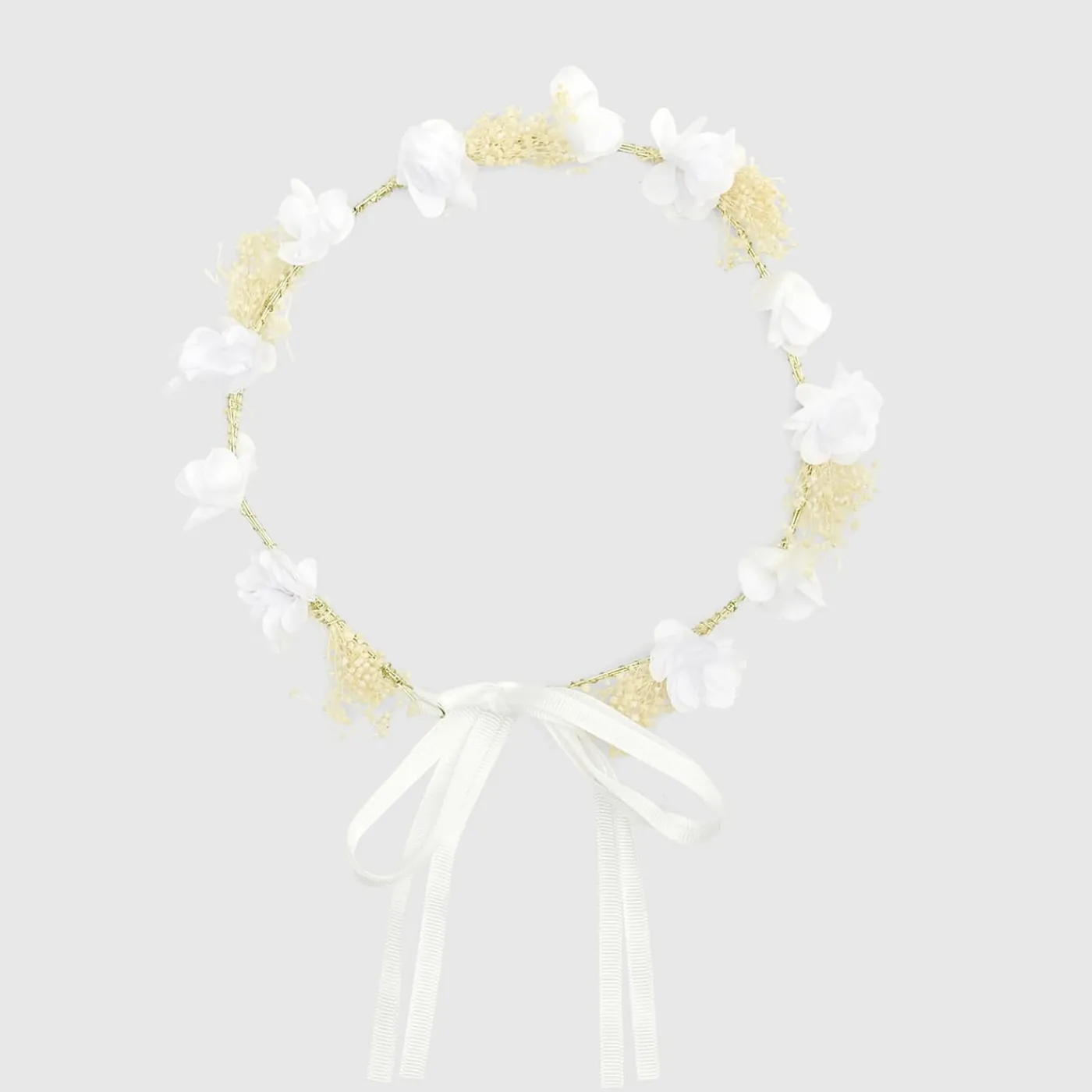 Enfant Jacadi Couronne de fleurs enfant fille - blanc