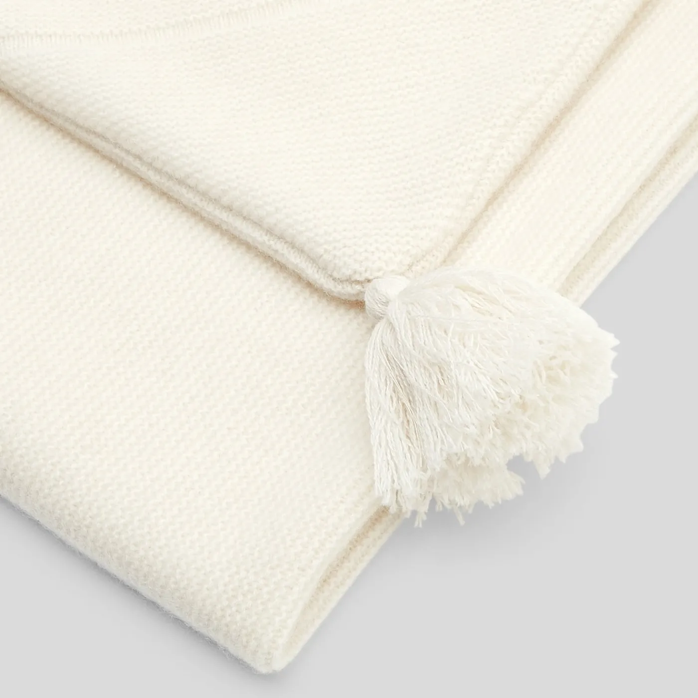 Jacadi Couverture en cachemire - blanc doux