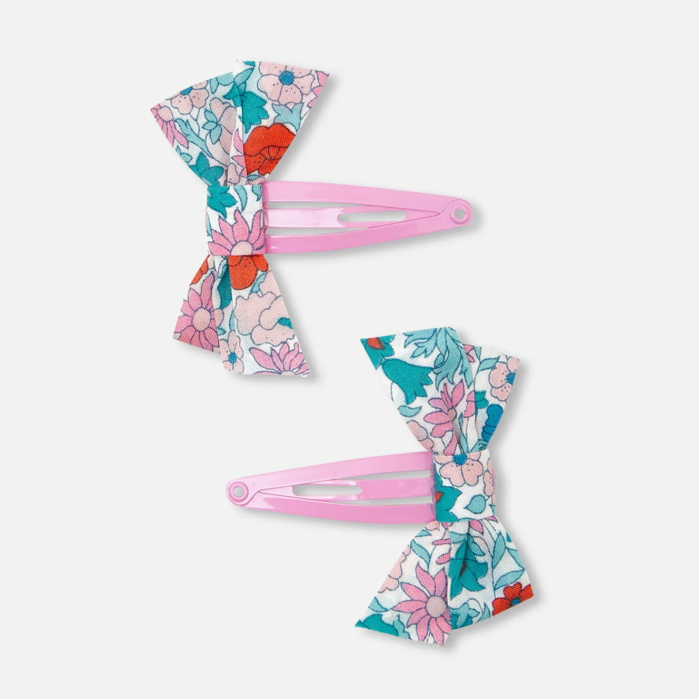 Jacadi Duo de barrettes nœud Tissu Liberty -