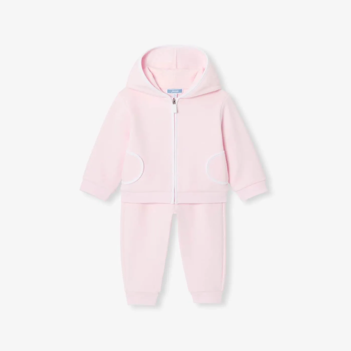 Jacadi Ensemble bébé fille en maille piquée - rose poudre