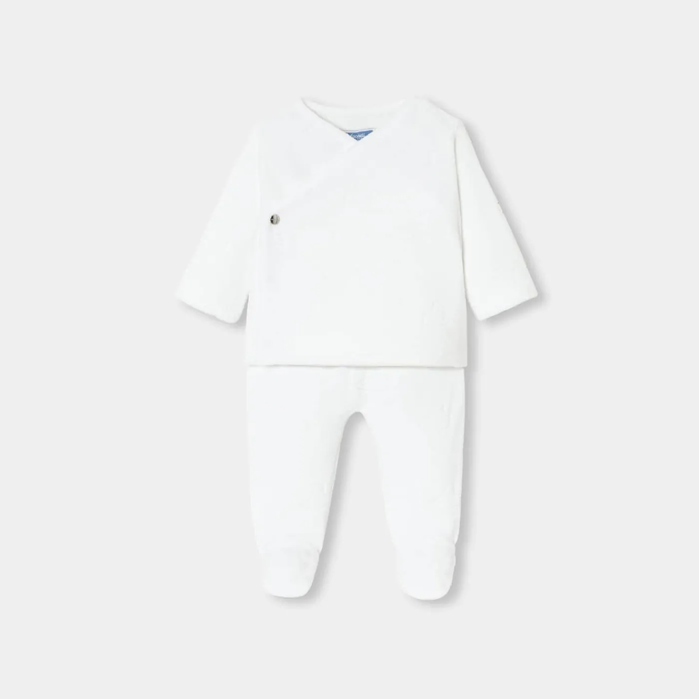 Jacadi Ensemble confort bébé en velours - blanc