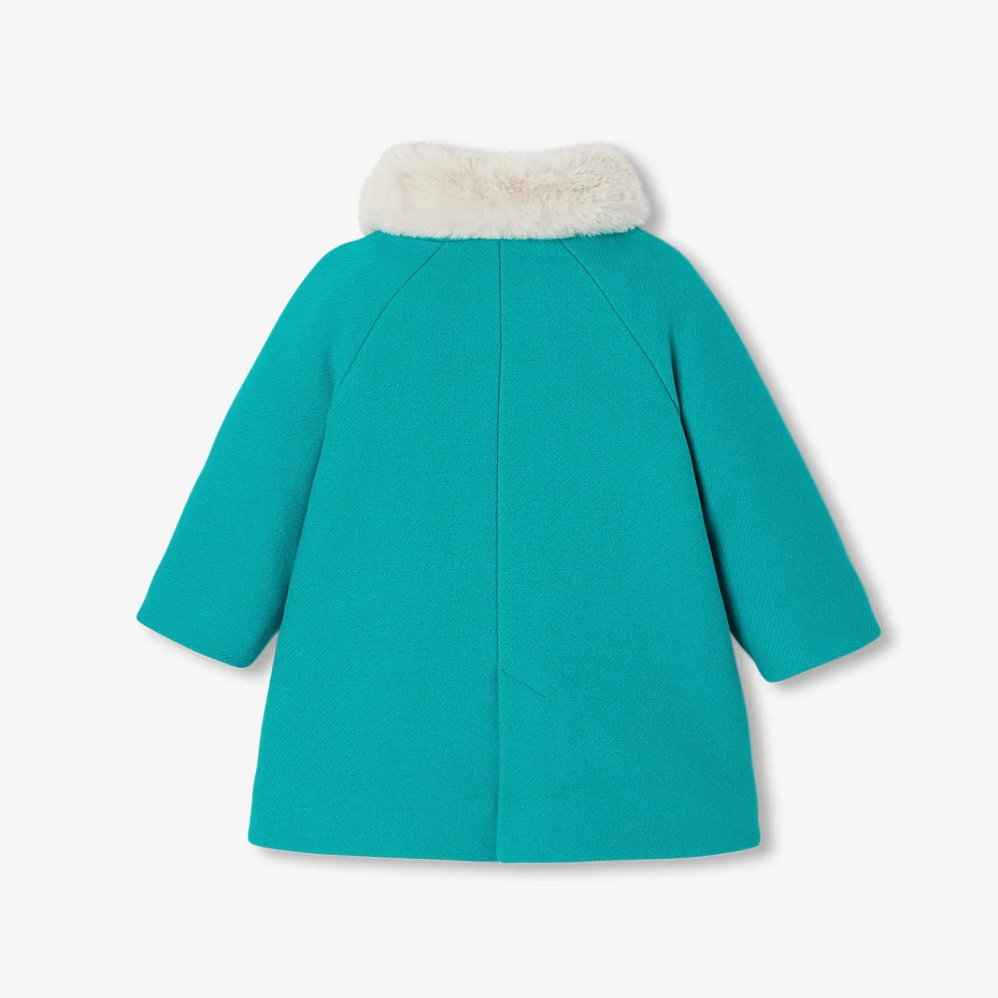 Jacadi Manteau bébé fille en drap de laine -