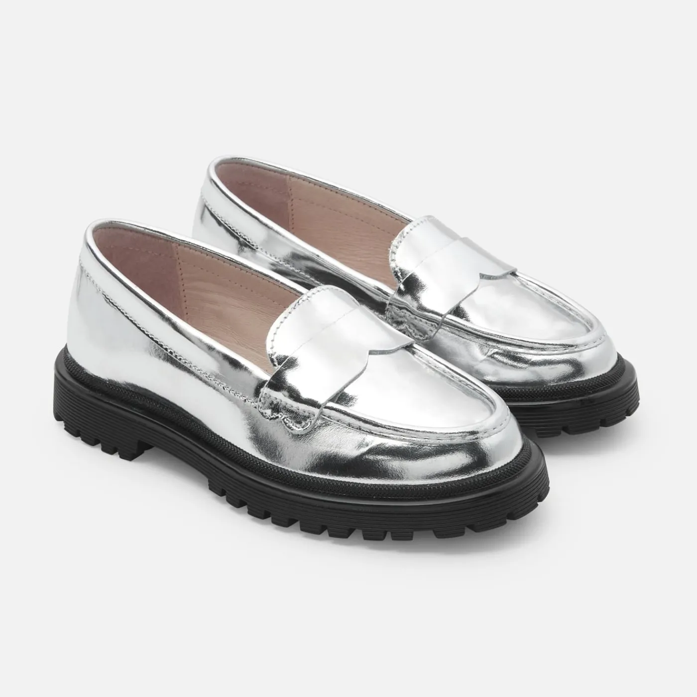 Enfant Jacadi Mocassins enfant fille en cuir glacé -