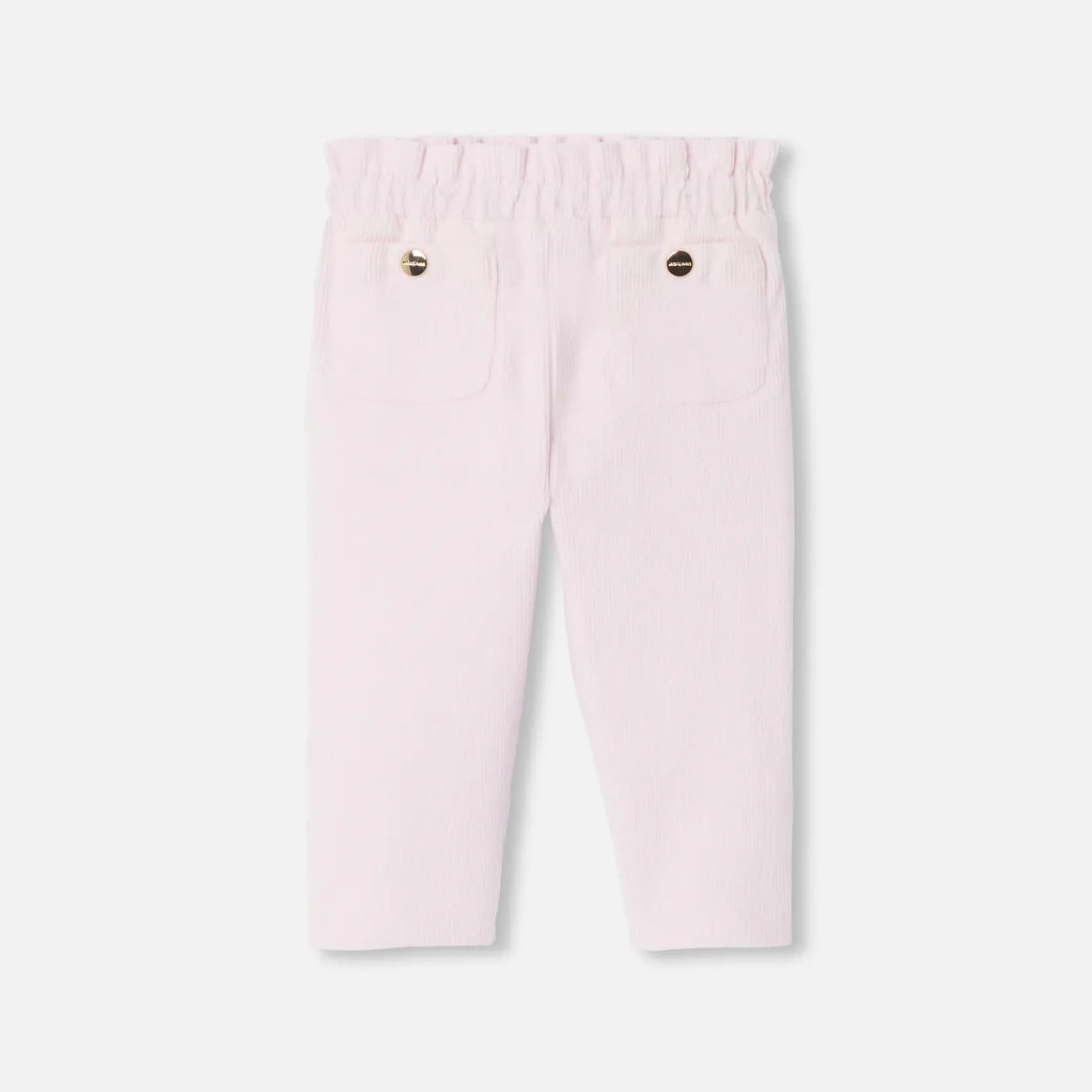 Jacadi Pantalon bébé fille en velours - rose poudre