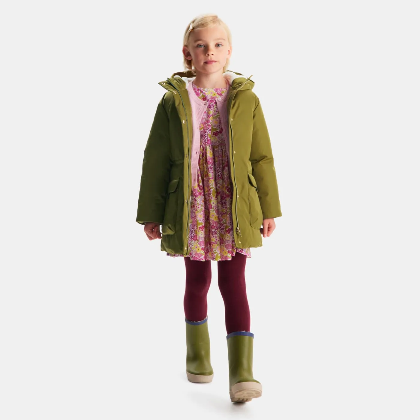 Enfant Jacadi Parka enfant fille doublée en sherpa -