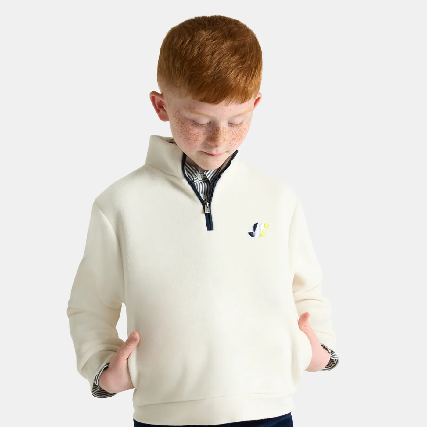 Enfant Jacadi Polaire enfant garçon - blanc doux