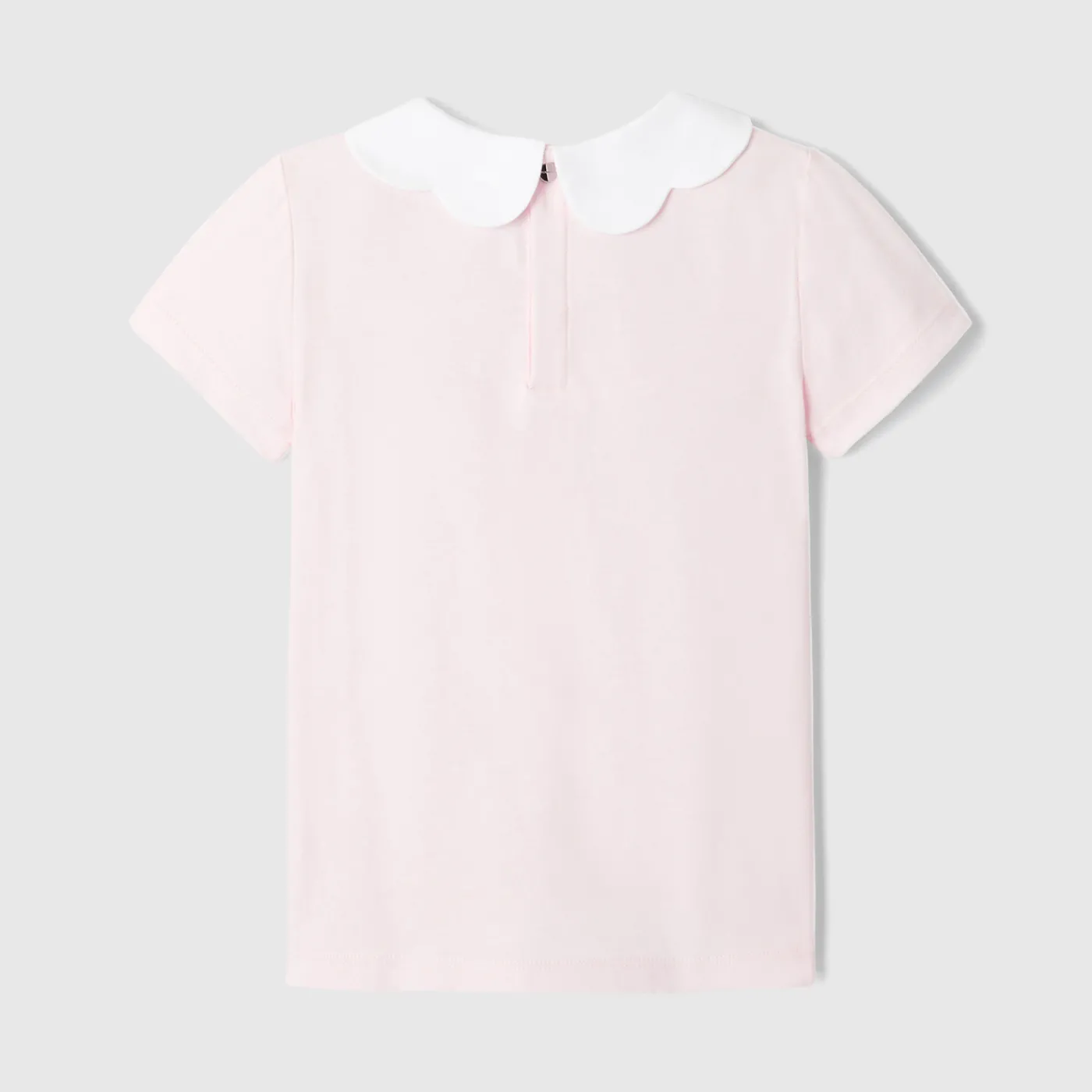 Enfant Jacadi Polo enfant fille à col festonné - rose poudre