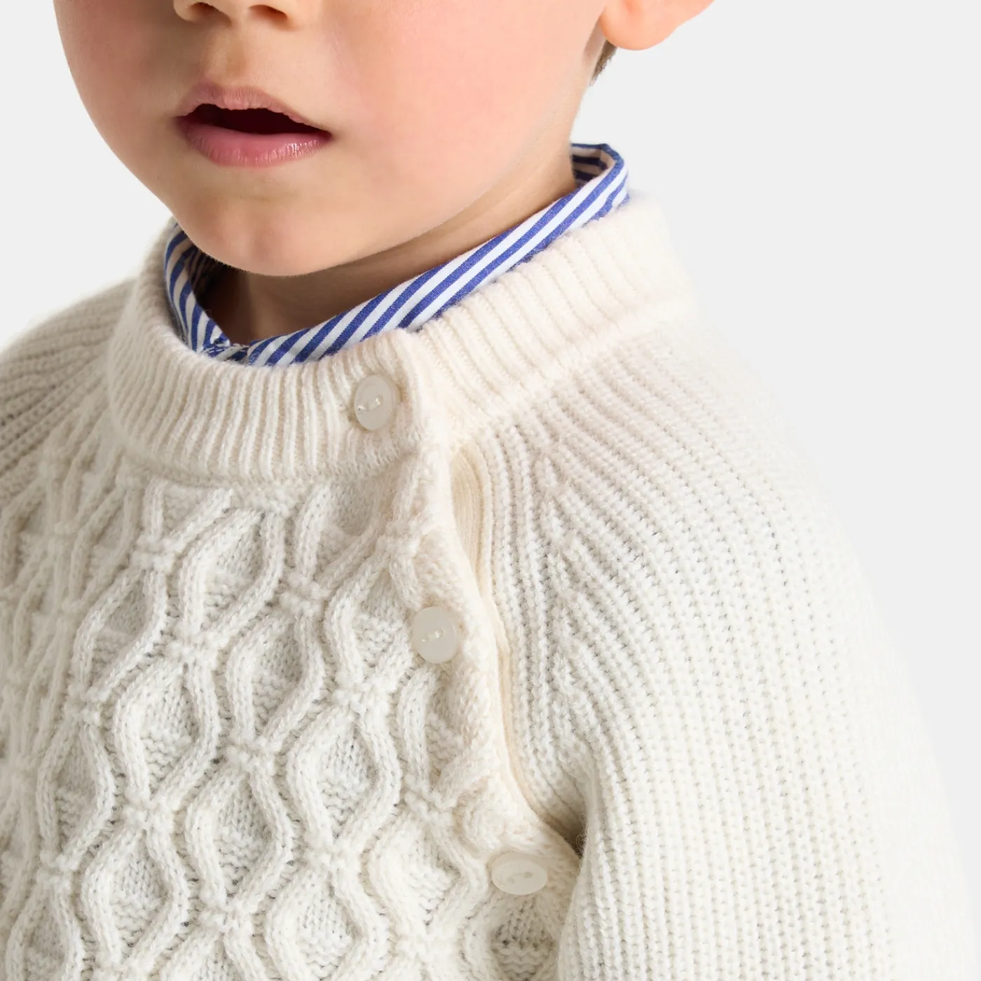 Jacadi Pull bébé garçon - blanc doux