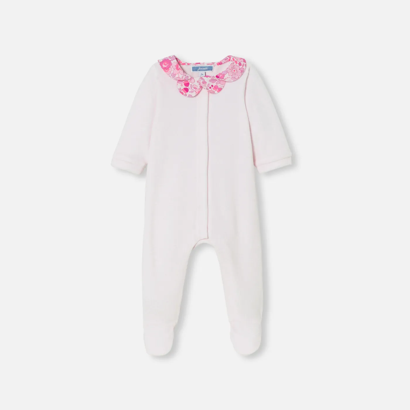 Jacadi Pyjama bébé fille en velours - rose pale