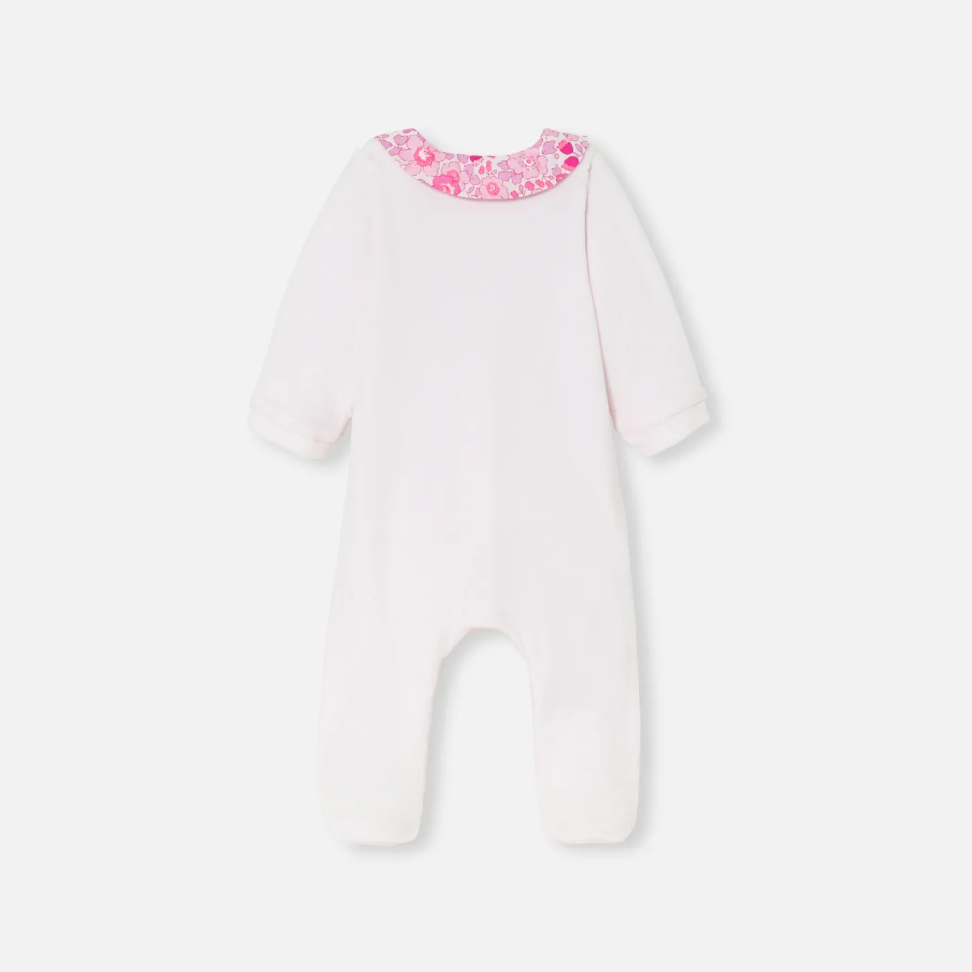 Jacadi Pyjama bébé fille en velours - rose pale