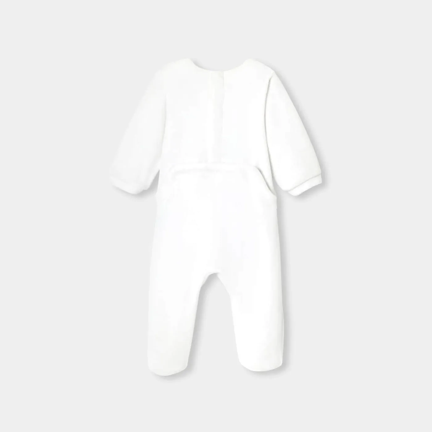 Jacadi Pyjama bébé fille en velours bouclette - blanc