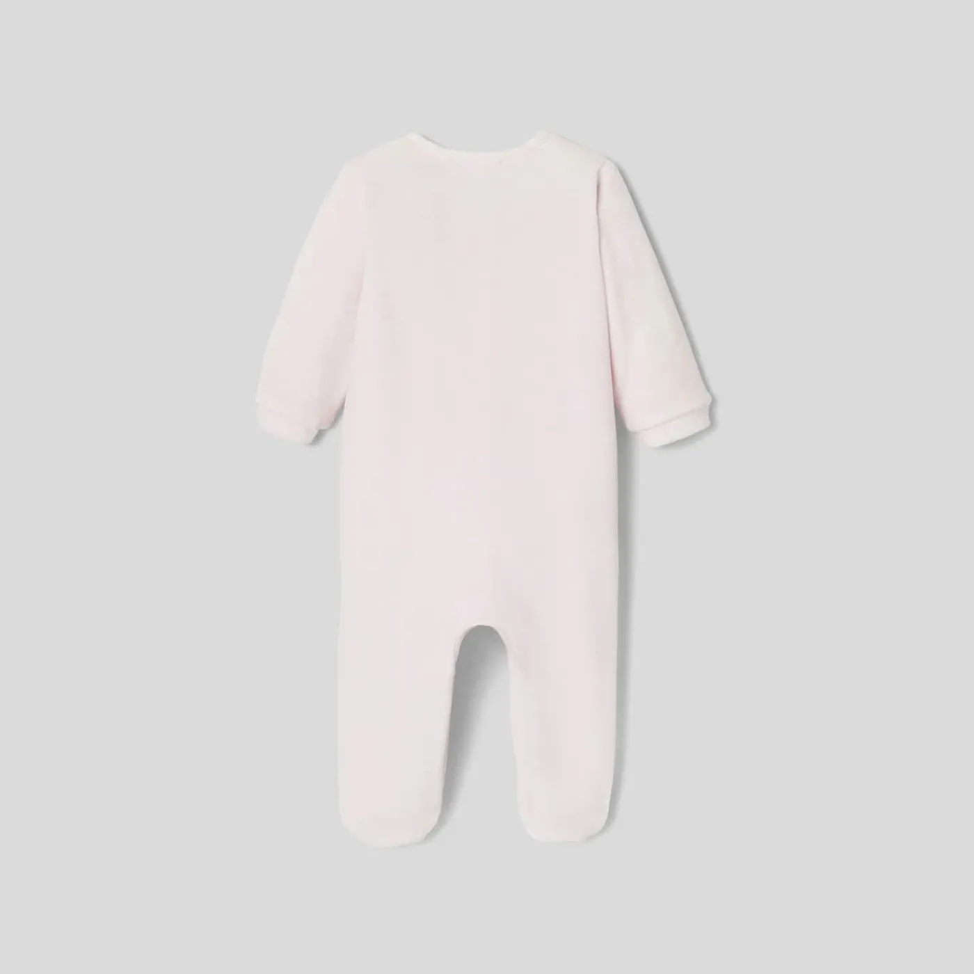 Jacadi Pyjama bébé fille en velours bouclette - rose pale