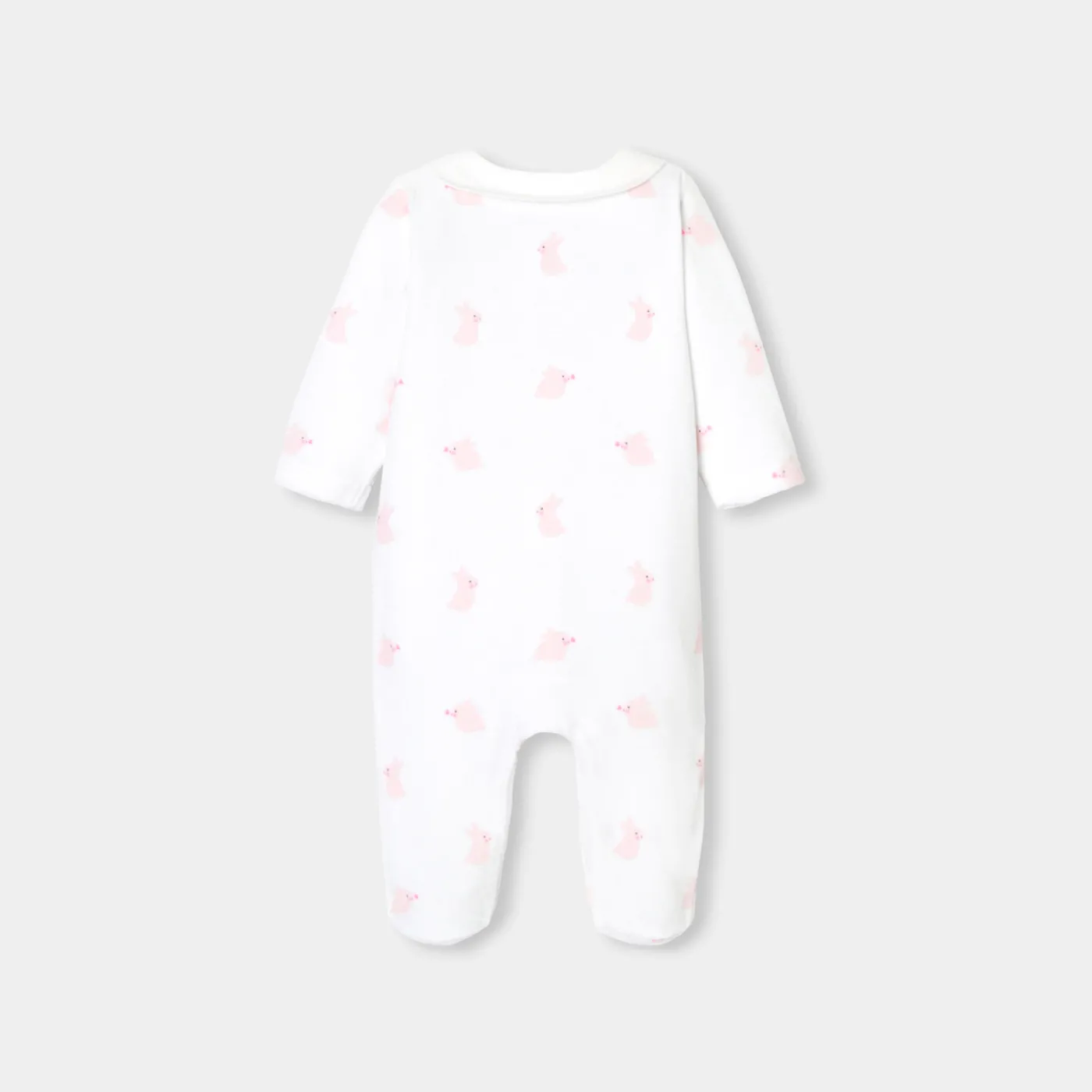 Jacadi Pyjama bébé fille en velours motif lapin -