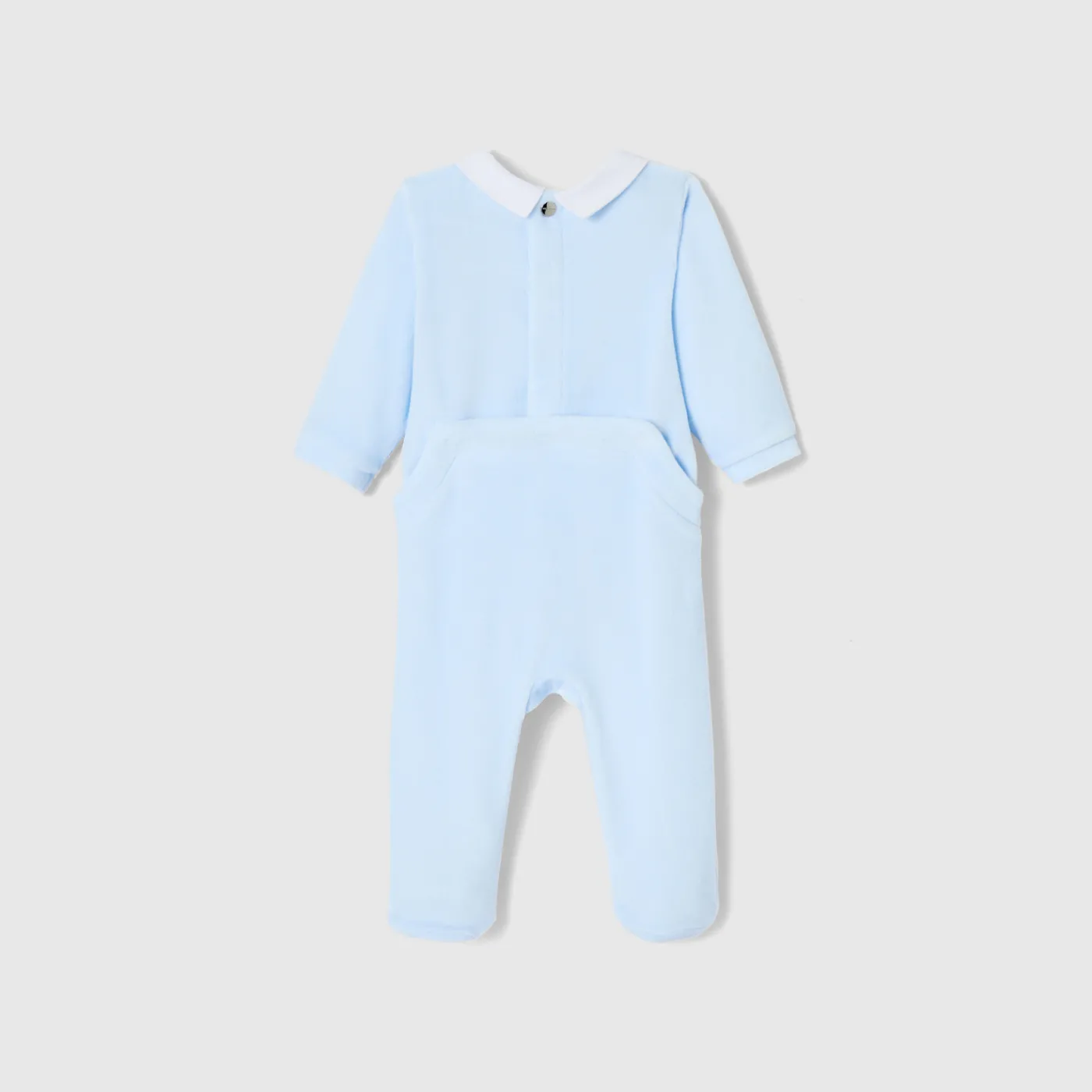 Jacadi Pyjama bébé garçon en velours - celeste