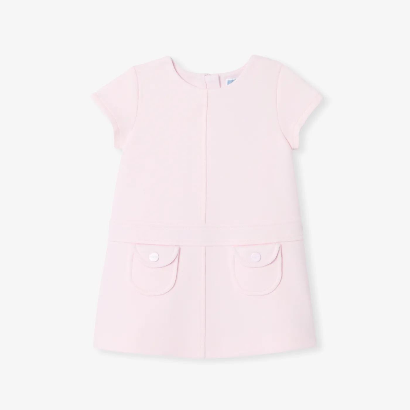 Jacadi Robe bébé fille coupe trapèze - rose poudre