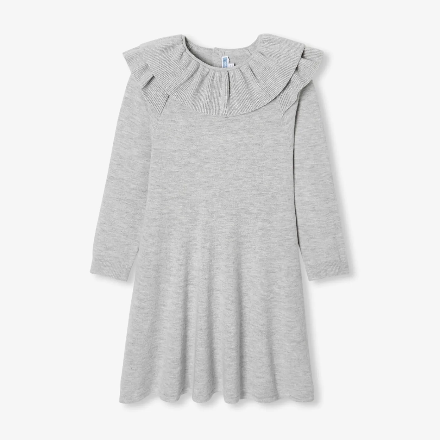 Enfant Jacadi Robe enfant fille en laine - gris chine clair