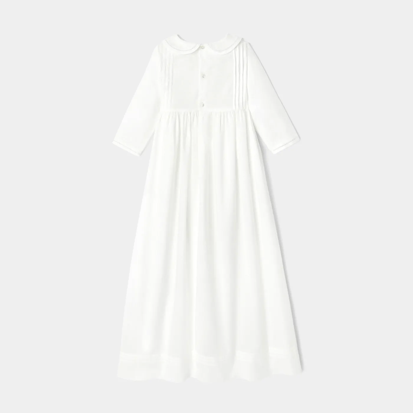 Jacadi Robe longue de cérémonie bébé fille - blanc